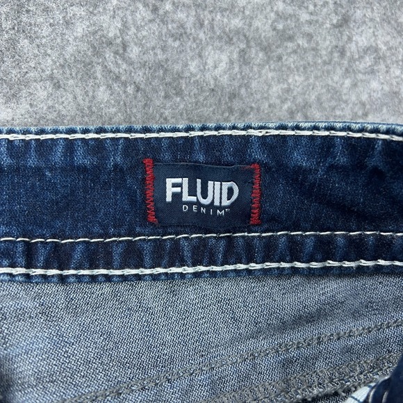 Silver Jeans Women 29 Blue Suki Mid Capri Thick Stitch Fluid Stretch Denim Pants - Picture 6 of 15